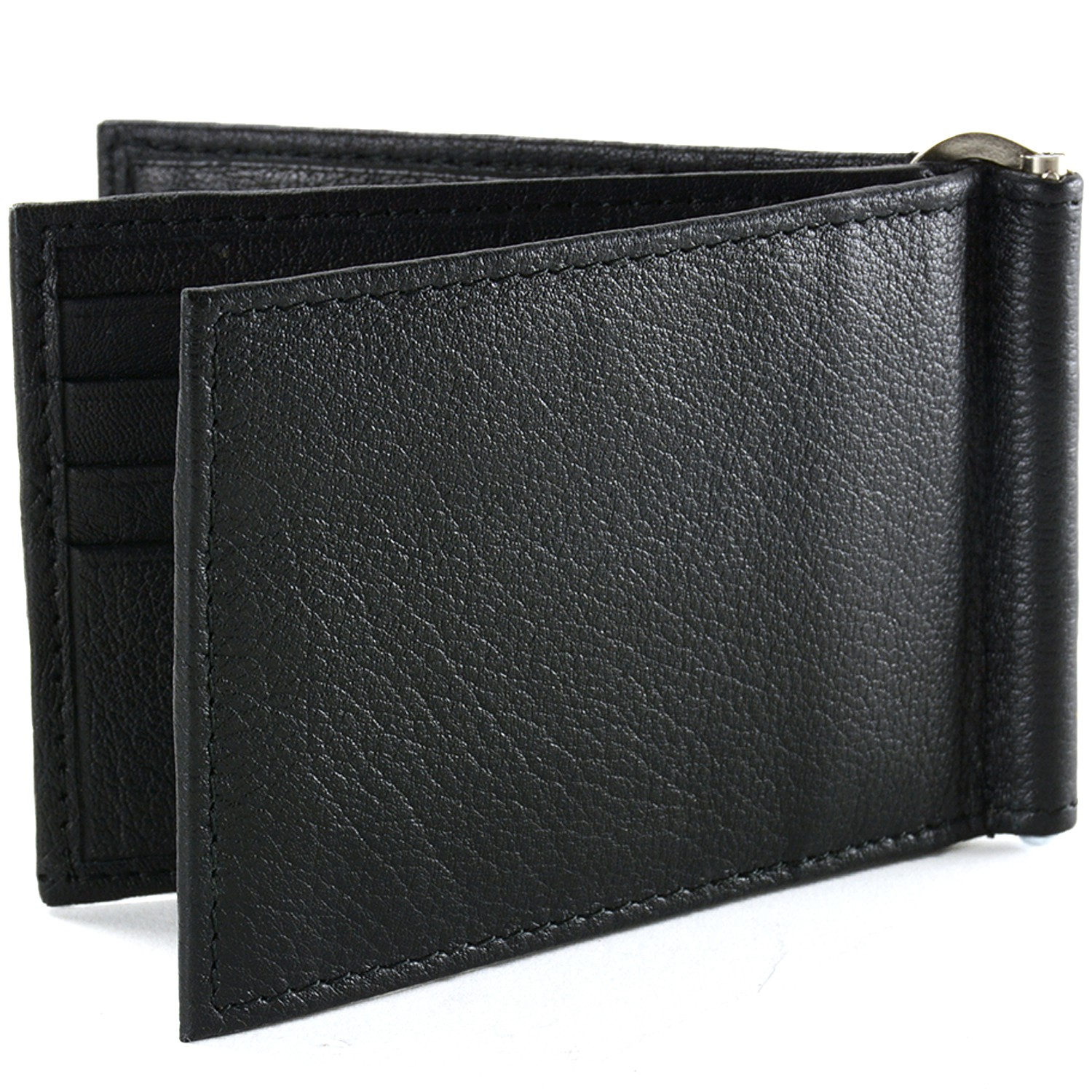 Alpine Swiss RFID Blocking Mens Money Clip Deluxe Spring Loaded Leather